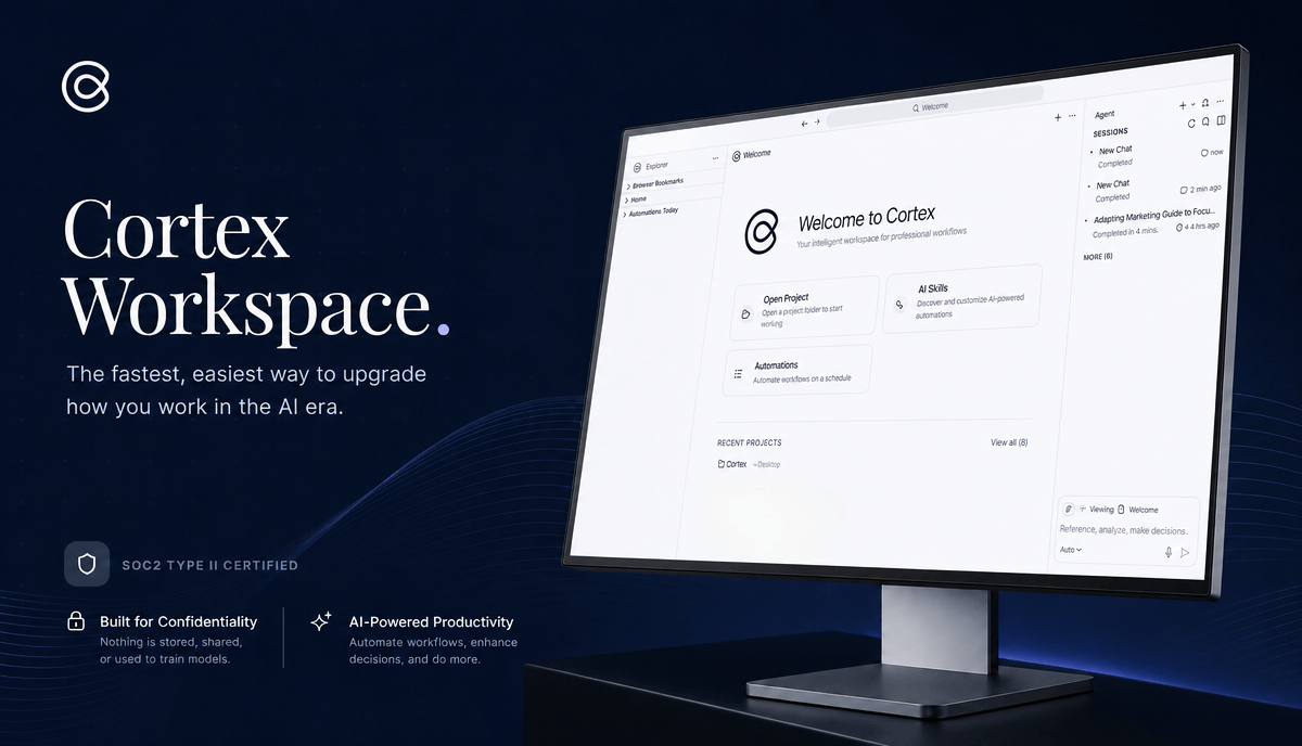 How to Set Up Cortex Workspace for Personal Users in 3 Minutes